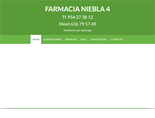 Tablet Screenshot of farmacianiebla4.com